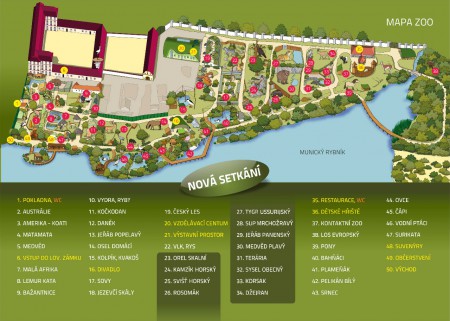 zoo-ohrada-hluboka-nad-vltavou - mapa ZOO